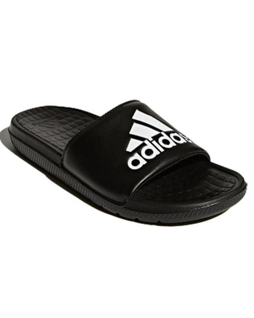 Adidas Black Voloomix Slides 'Core' for men