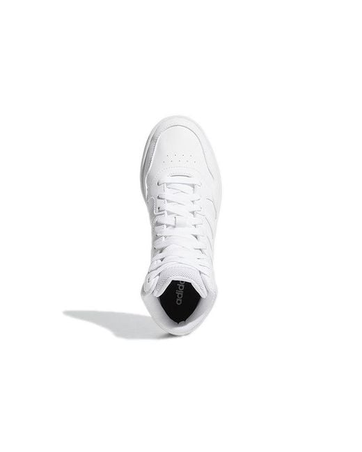 Adidas White (Wmns) Hoops 3.0 Mid Dash'