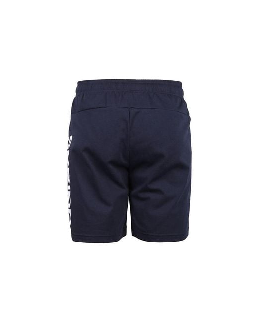 Adidas Blue E Lin Shrt Ft Logo Training Sports Shorts for men