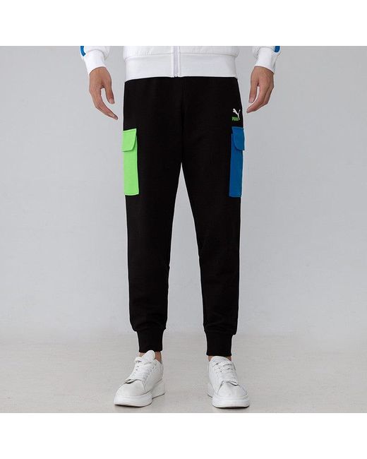 PUMA Black Clsx Training Cargo Pants for men