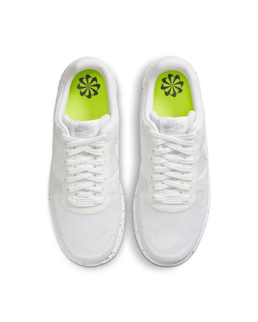 Nike White Air Force 1 Crater Flyknit Wolf' for men