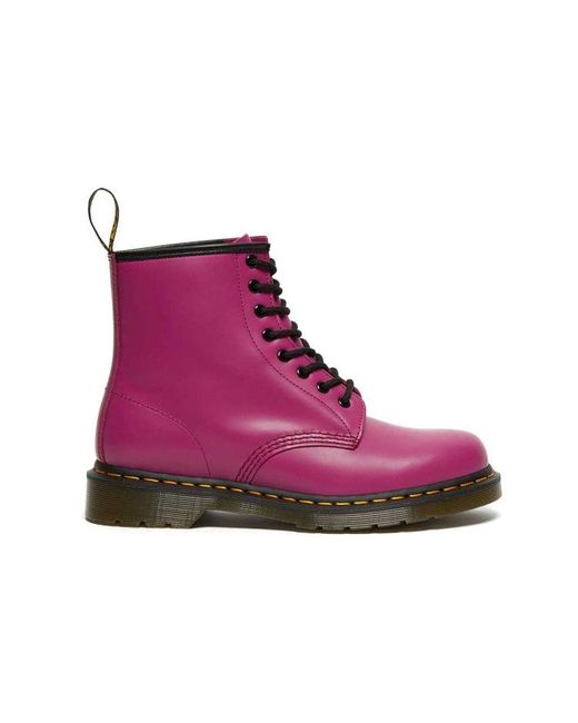 Dr. Martens Purple Dr.Martens 1460 Smooth Leather Lace Up Boots