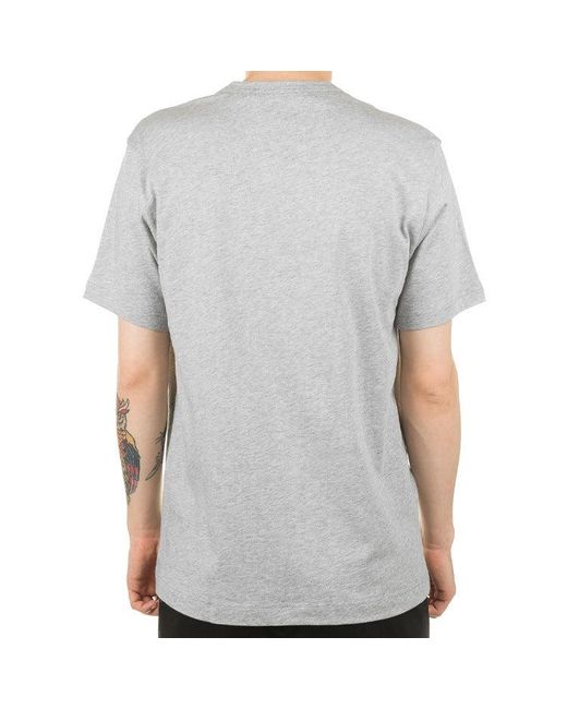Comme des Garçons Gray Little Logo Applique Cotton Short-Sleeve Tee for men