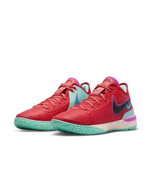 Nike Red Zoom Lebron Nxxt Gen Ep 'Track Emerald Rise' for men