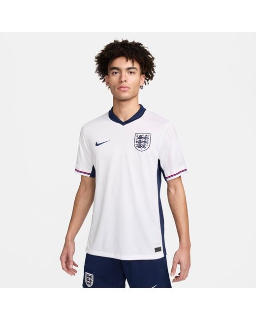 Nike Blue England Team 24/25 Stadium Home Soccer Jersey for men