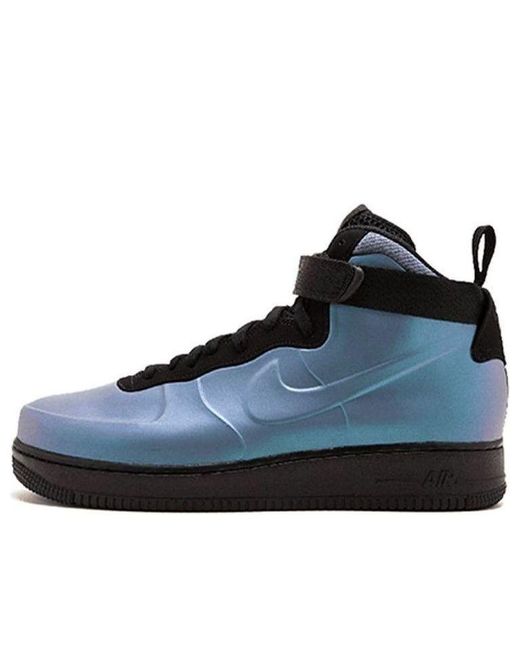Nike Blue Air Force 1 Foamposite 'Light Carbon' 2018 for men