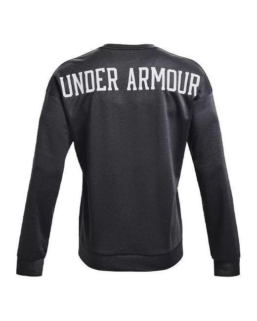 Under Armour Black Recover Round Neck Training Loose Sports for men