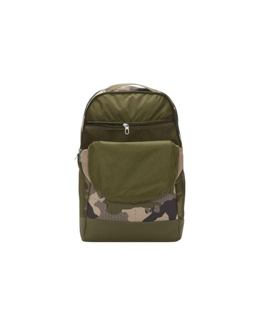 Nike Green Brasilia 9.0 All Over Print Backpack 'Camo' for men