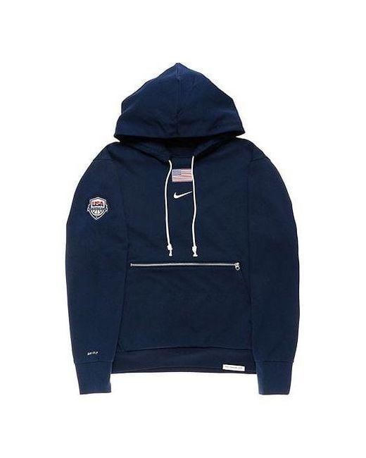 Nike Blue Casual Sports Large Logo Pullover for men
