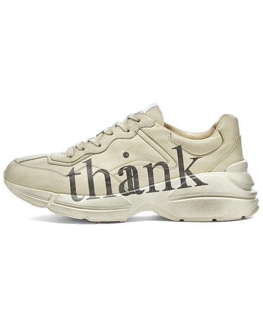 Gucci Metallic Rhyton 'Think & Thank' for men
