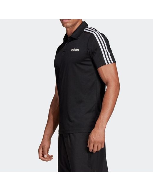 Adidas Black Training Sports Polo Polo Shirt for men