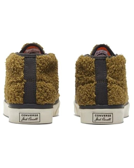 Converse Brown Jack Purcell Mid 'Retro Sherpa for men