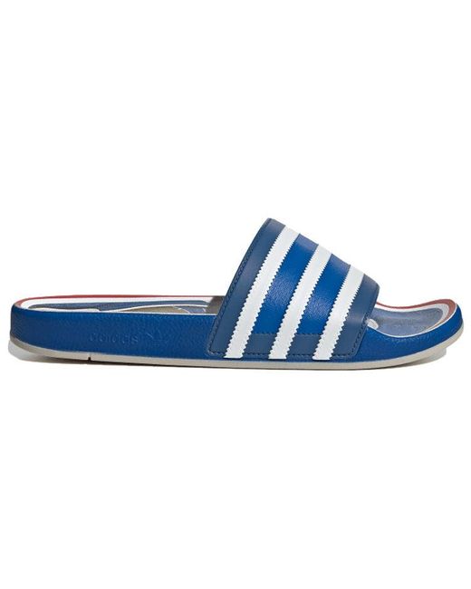 Adidas Blue Adilette Slides Premium 'Sl72' for men