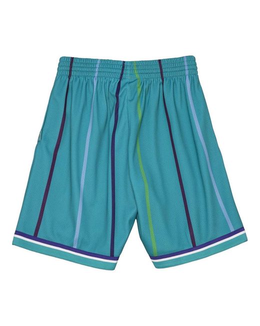 Mitchell & Ness Blue X Nba Big Face Shorts 'Charlotte Hornets' for men