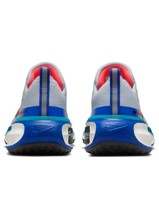 Nike Blue Zoomx Invincible 3 'Pure Platinum Bright Mango Cool Mint' for men