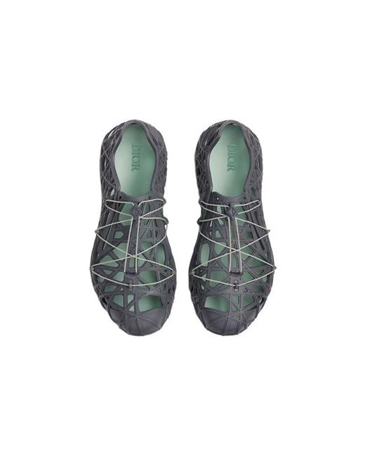 Dior Warp Sandal Anthracite Gray Cosmo Rubber for men