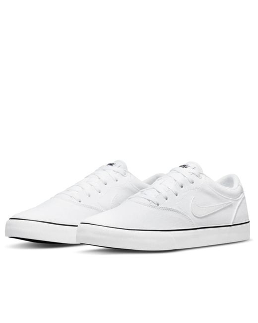 Nike White Chron 2 Canvas Sb 'Triple' for men