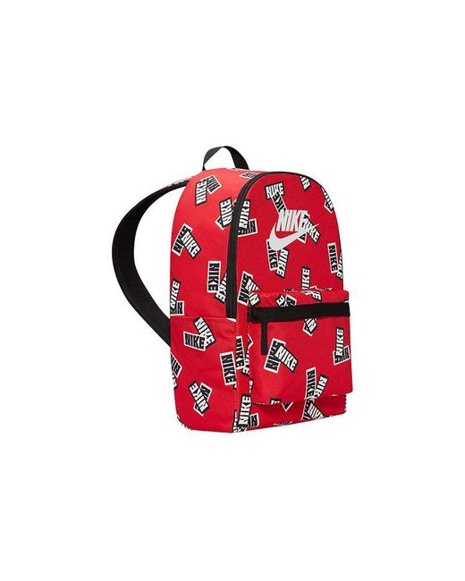 Nike Red Heritage All Over Print Backpack for men