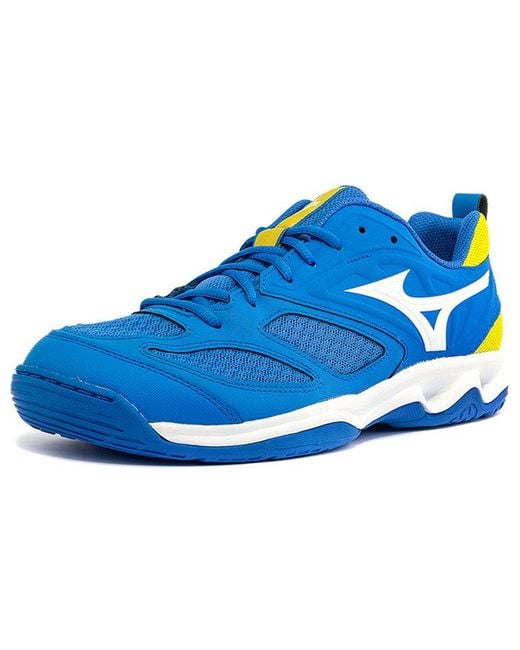 Mizuno Blue Dynablitz Lightweight Breathable Volleyball Shoes for men