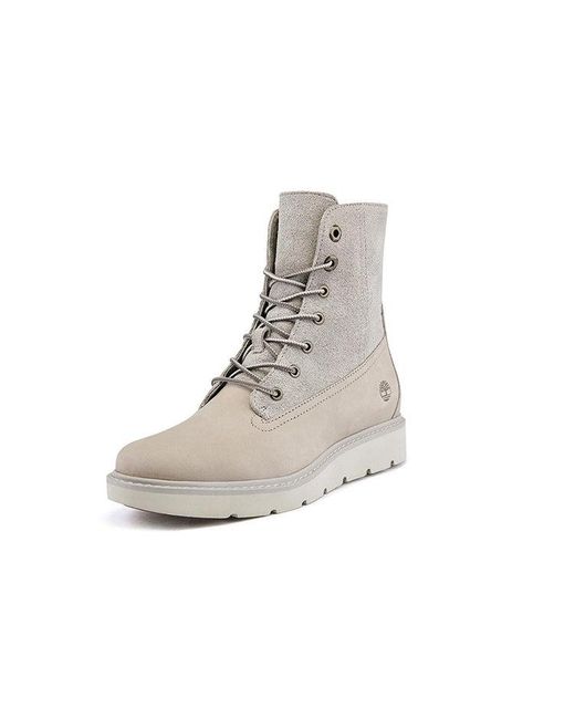 Timberland Gray (Wmns) Auth Teddy Fleece Wide-Fit 'Winter Nubuck'