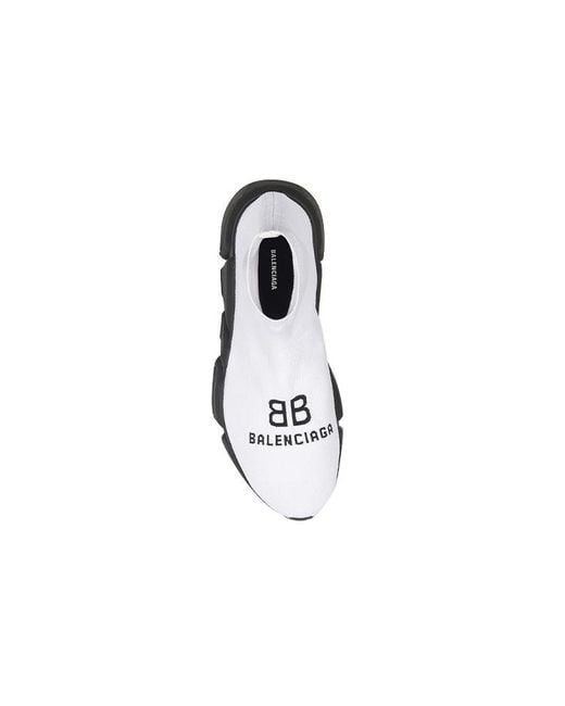 Balenciaga White Recycled Speed Trainer for men