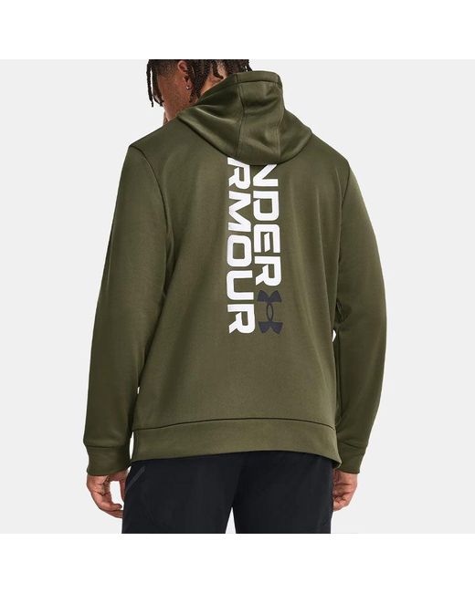 Under Armour Green Fleece Graphic Hoodied for men