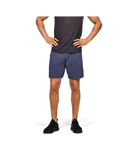 Under Armour Blue Qualifier Speedpocket Linerless 9 Inch Shorts for men