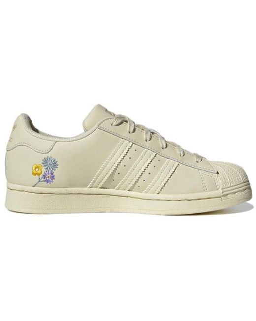Adidas White (Wmns) Superstar 'Floral