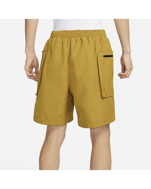 Nike Natural Nsw Tech Pack Woven Utility Shorts 'Mustard' for men