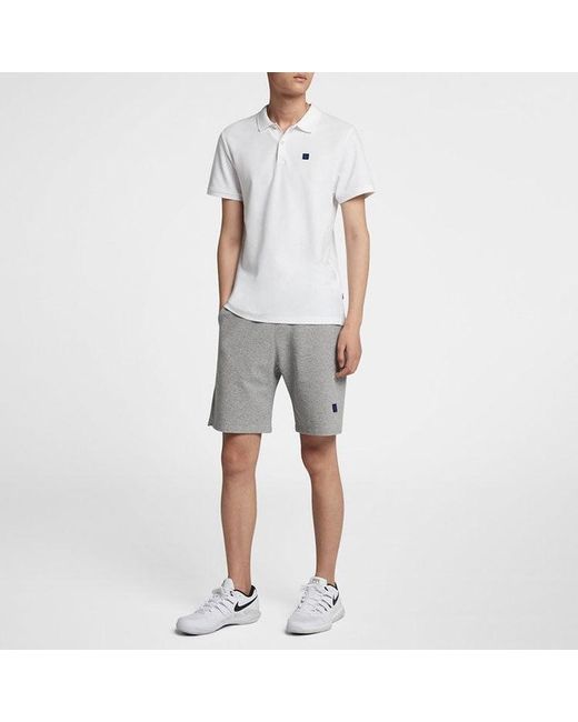 Nike White Casual Sports Tennis Short Sleeve Polo Shirt for men