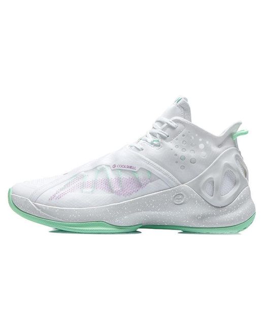 Li-ning White Cushion Comfort Basketball Shoes for men