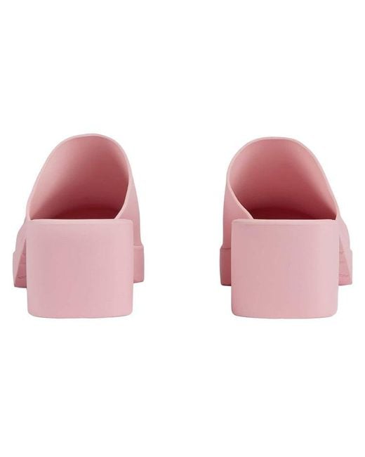 Gucci Pink (Wmns) Logo Rubber Mule ''