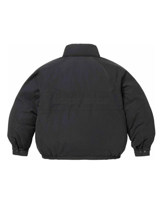 Supreme Gray Reversible Down Puffer Jacket for men