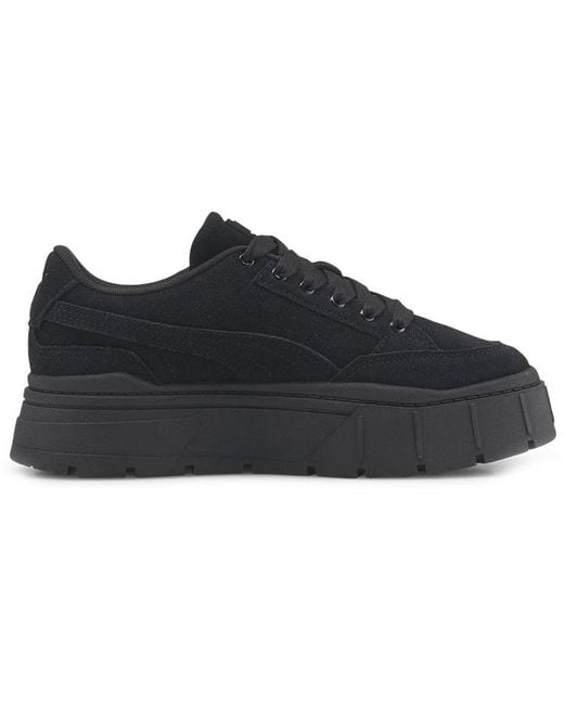 PUMA Black (Wmns) Mayze Stack Suede