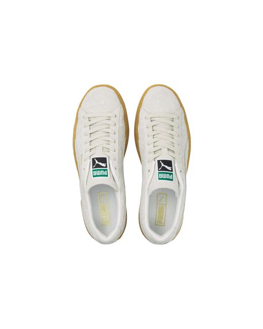 PUMA White Suede Crepe Embroidery for men