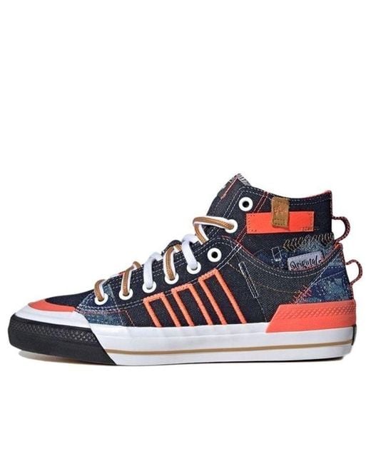 Adidas Blue Nizza Hi Dl for men