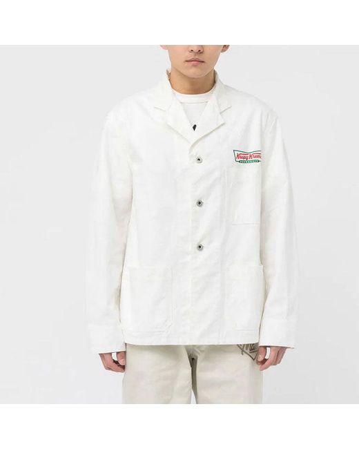 Human Made White X Krispy Kreme Factory Jacket for men