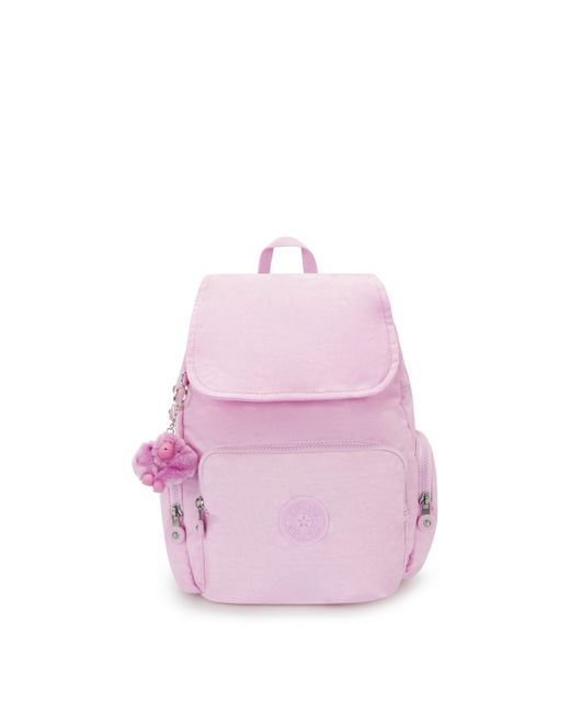 Kipling Backpack City Zip S Blooming Small in Pink Lyst UK