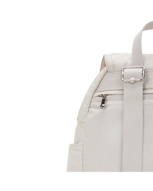 Kipling White Backpack City Pack S Airy Quilt Small