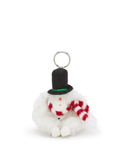 Kipling White Monkey/keyhanger Snowman Monkey Snowman Small