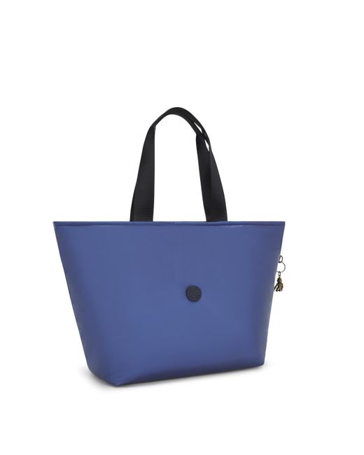 Kipling Blue Tote Raaja Wonder Large 64% Polyamide, 36% Polyurethane