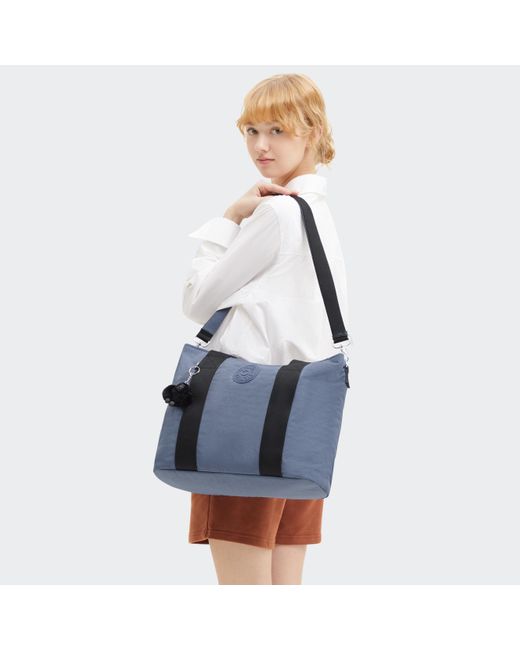 Kipling Blue Tote Minta L Relaxed Grey Large