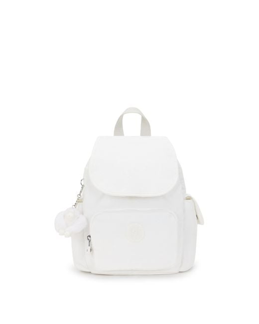 Kipling White City Pack Mini (Pure Alabaster) Backpack Bags