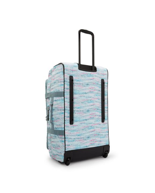 Kipling Blue Wheeled luggage Aviana L Palmtree Leaves Large