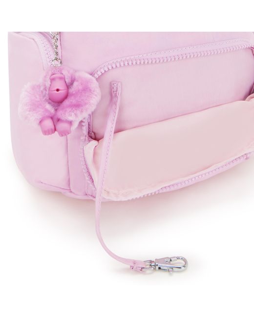 Kipling Pink Backpack City Zip Mini Blooming Small