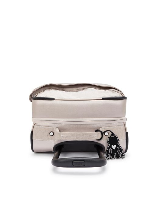 Kipling White Carry On Spontaneous S Metallic Glow Gold Small