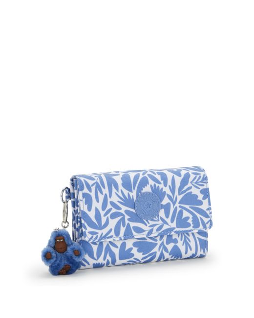 Kipling Blue Wallet & Purses Pixi Summer Bouquet Medium