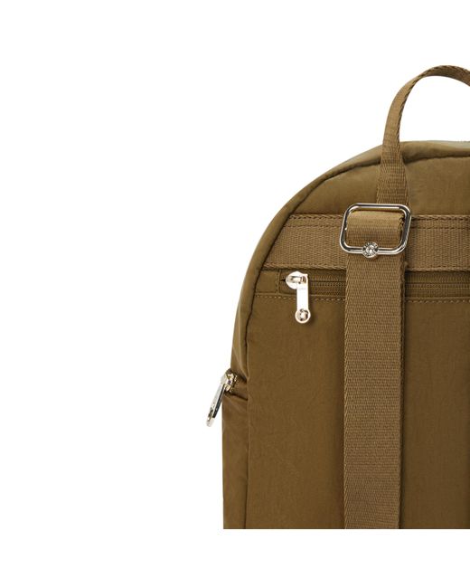 Kipling Green Backpack The City S Dry Laurel Spice Small