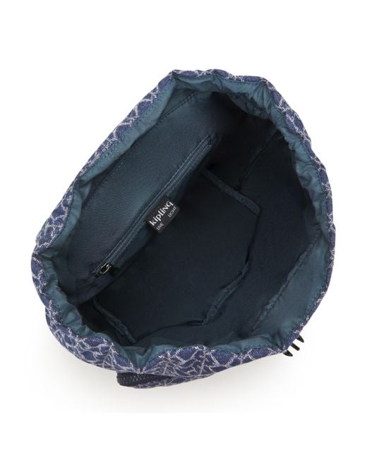 Kipling Blue Backpack Anto S Light Denim Jq Small