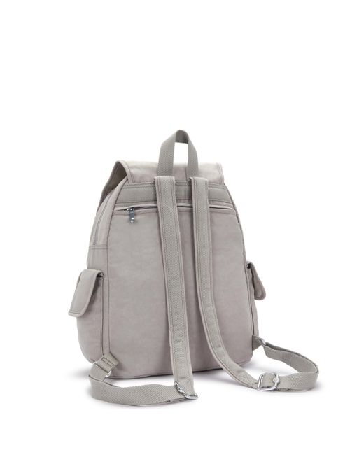 Kipling Gray Backpack City Pack Grey Gris Medium